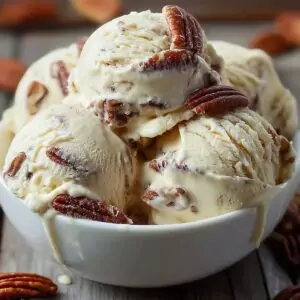 Homemade Butter Pecan Ice Cream