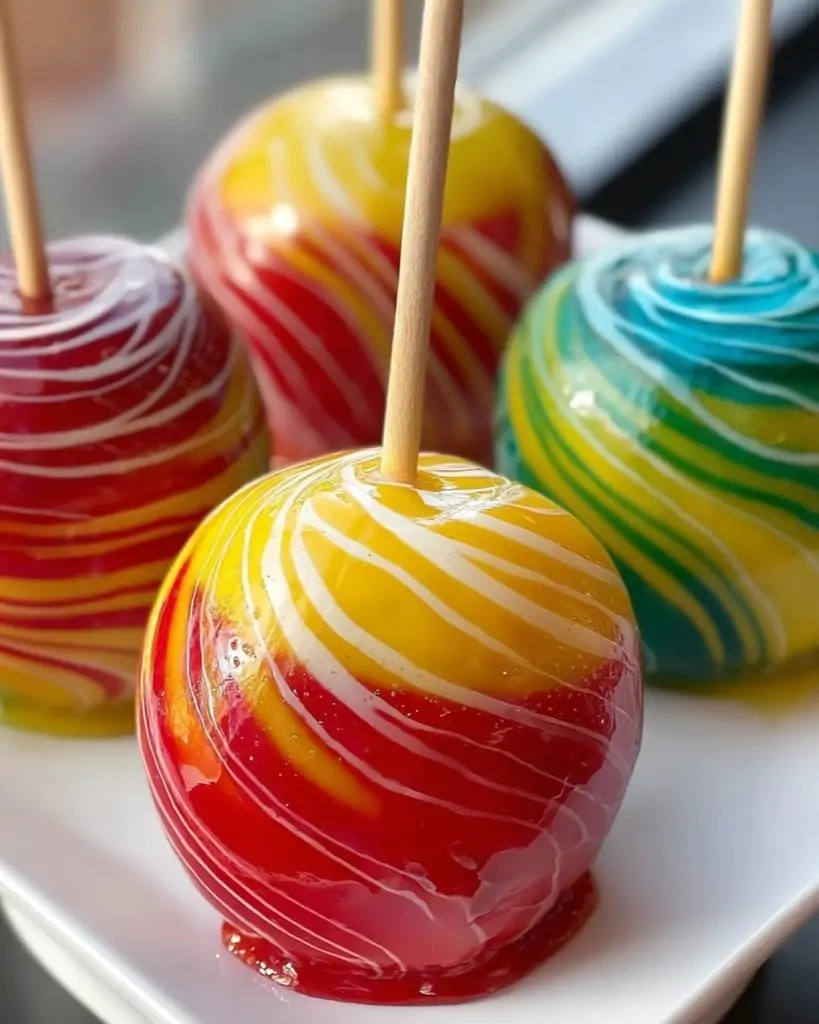 Kool-Aid Swirl Candy Apples