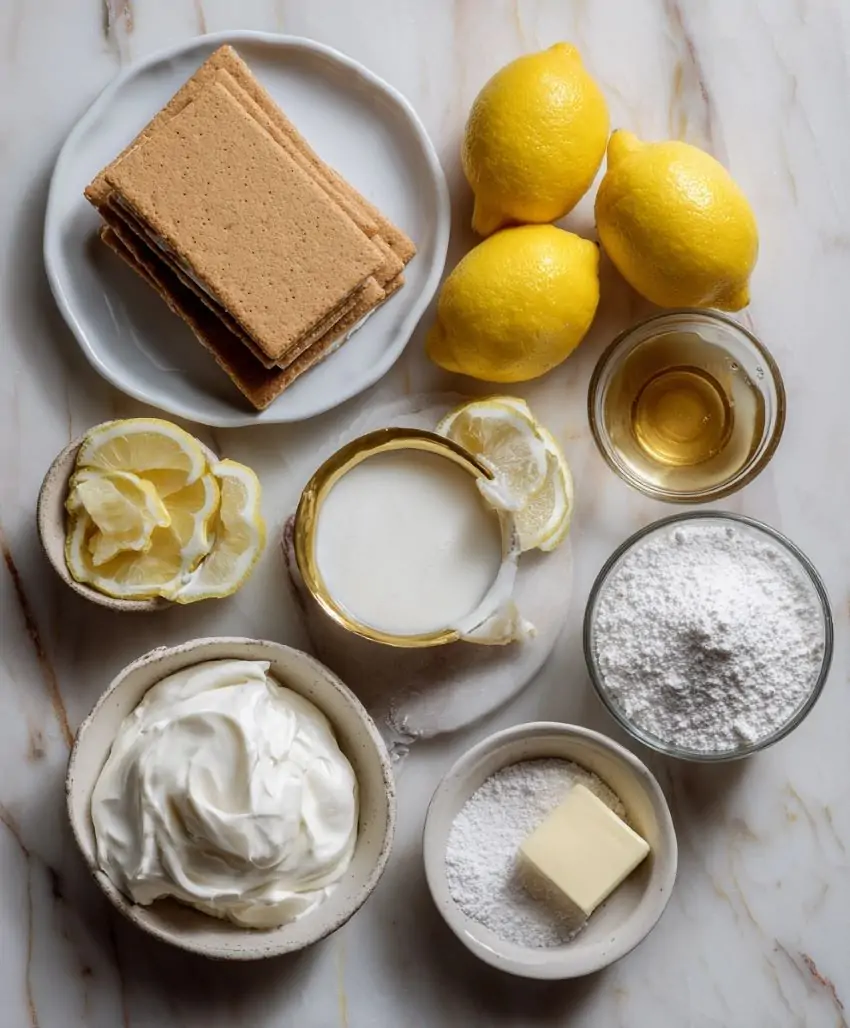 Lazy Day Lemon Cream Pie Bars - Ingredients