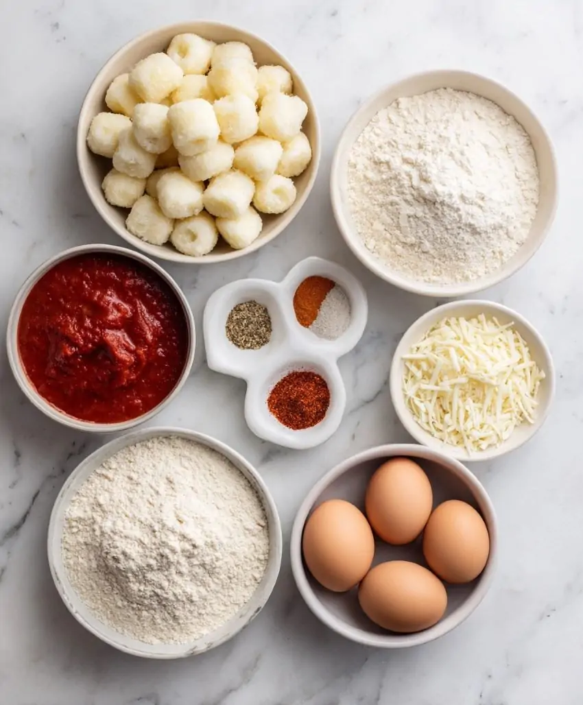 Mozzarella Fried Cheese Bites - Ingredients