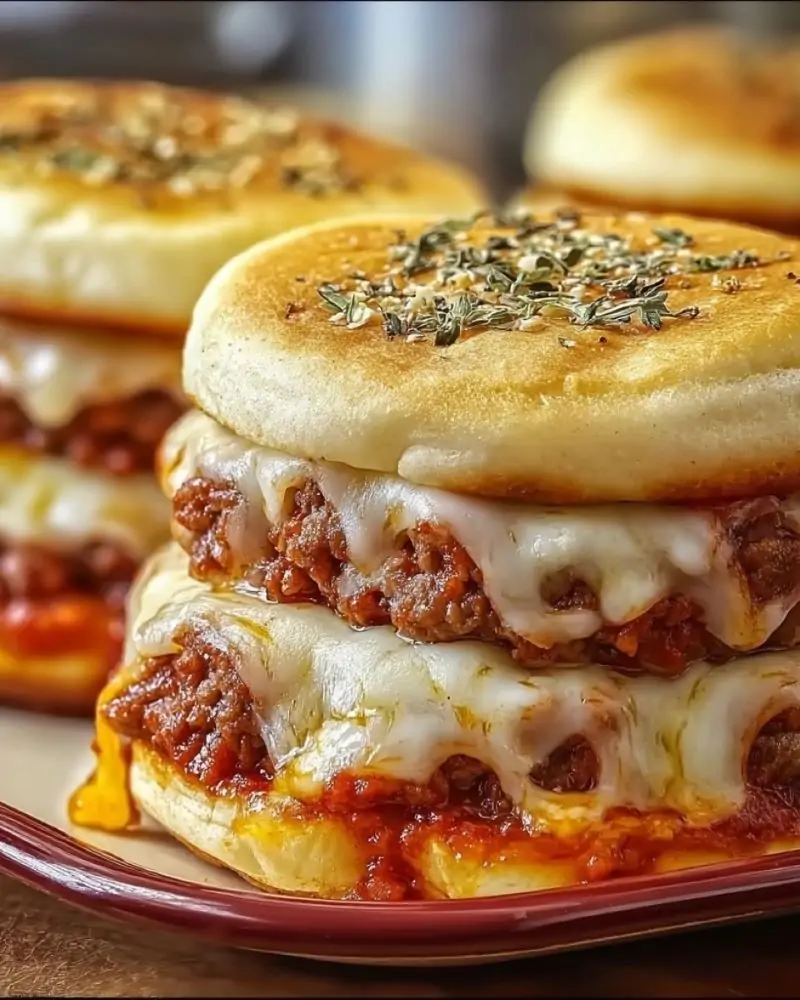 Old School Pizza Burgers