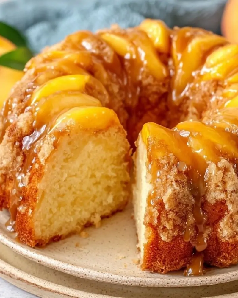 Peach Cobbler Pound Cake
