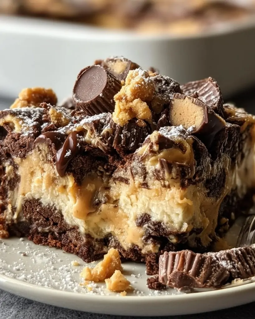 Peanut Butter Cup Dump Cake