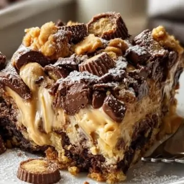 Peanut Butter Cup Dump Cake