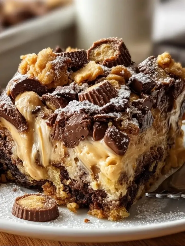 Peanut Butter Cup Dump Cake