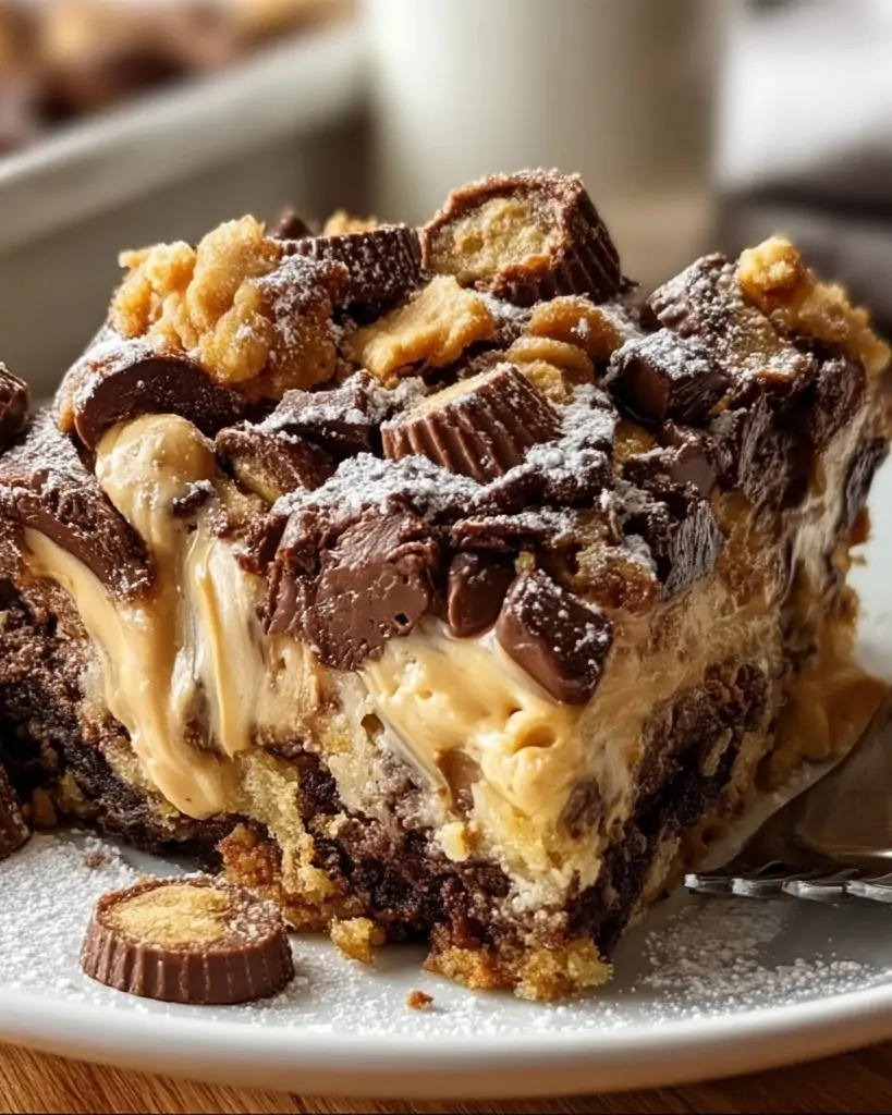 Peanut Butter Cup Dump Cake