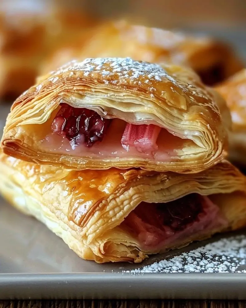 Rhubarb Puff-Tart Pockets