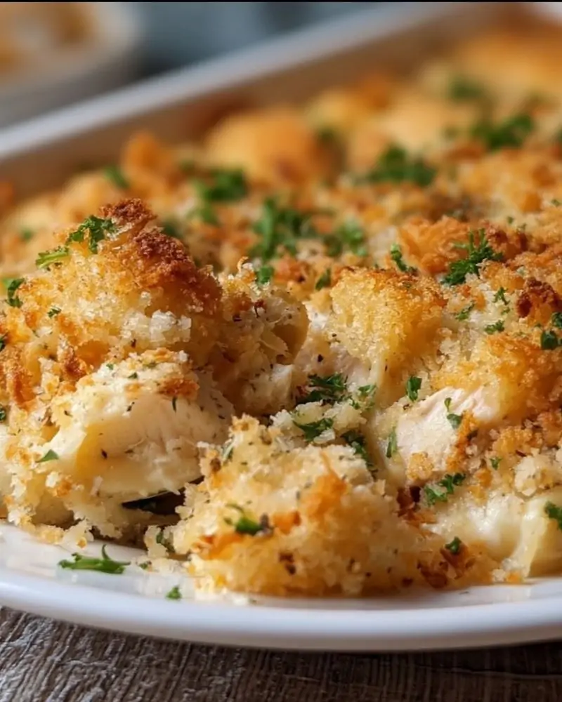 Ritz Cracker Chicken Casserole