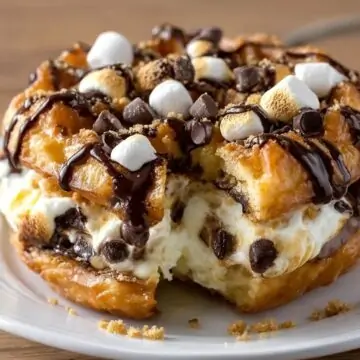 S’mores Cheesecake Cookie Croffle