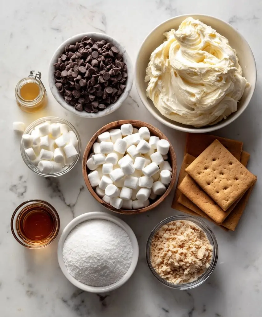 S’mores Cheesecake Cookie Croffle - Ingredients