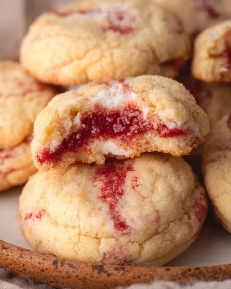 Strawberry Cheesecake Cookies