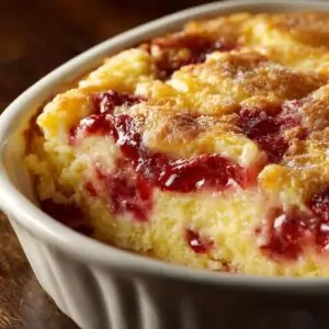 Strawberry Cheesecake Dump Cake