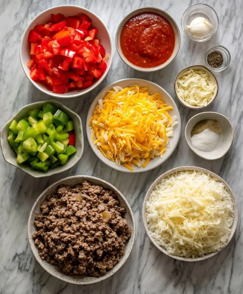 Stuffed Pepper Casserole - Ingredients
